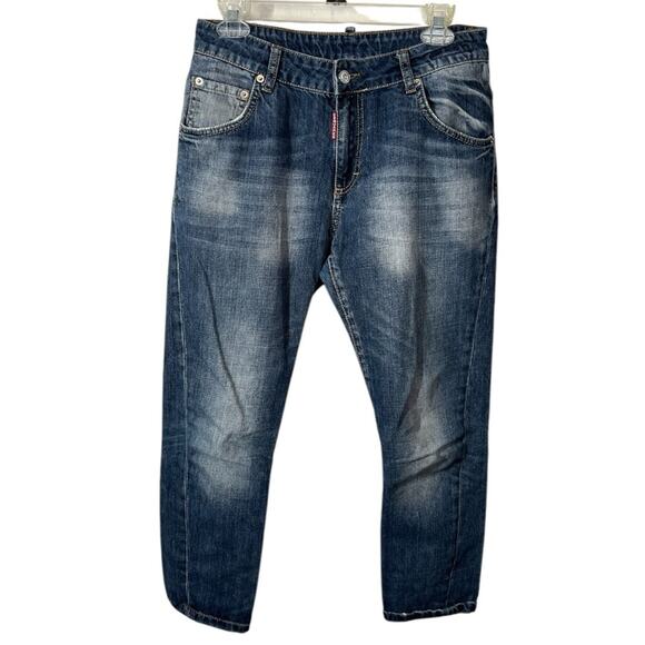 Dsquared2 Straight Leg Cropped Jeans - Size 27 Denim - Picture 1 of 11